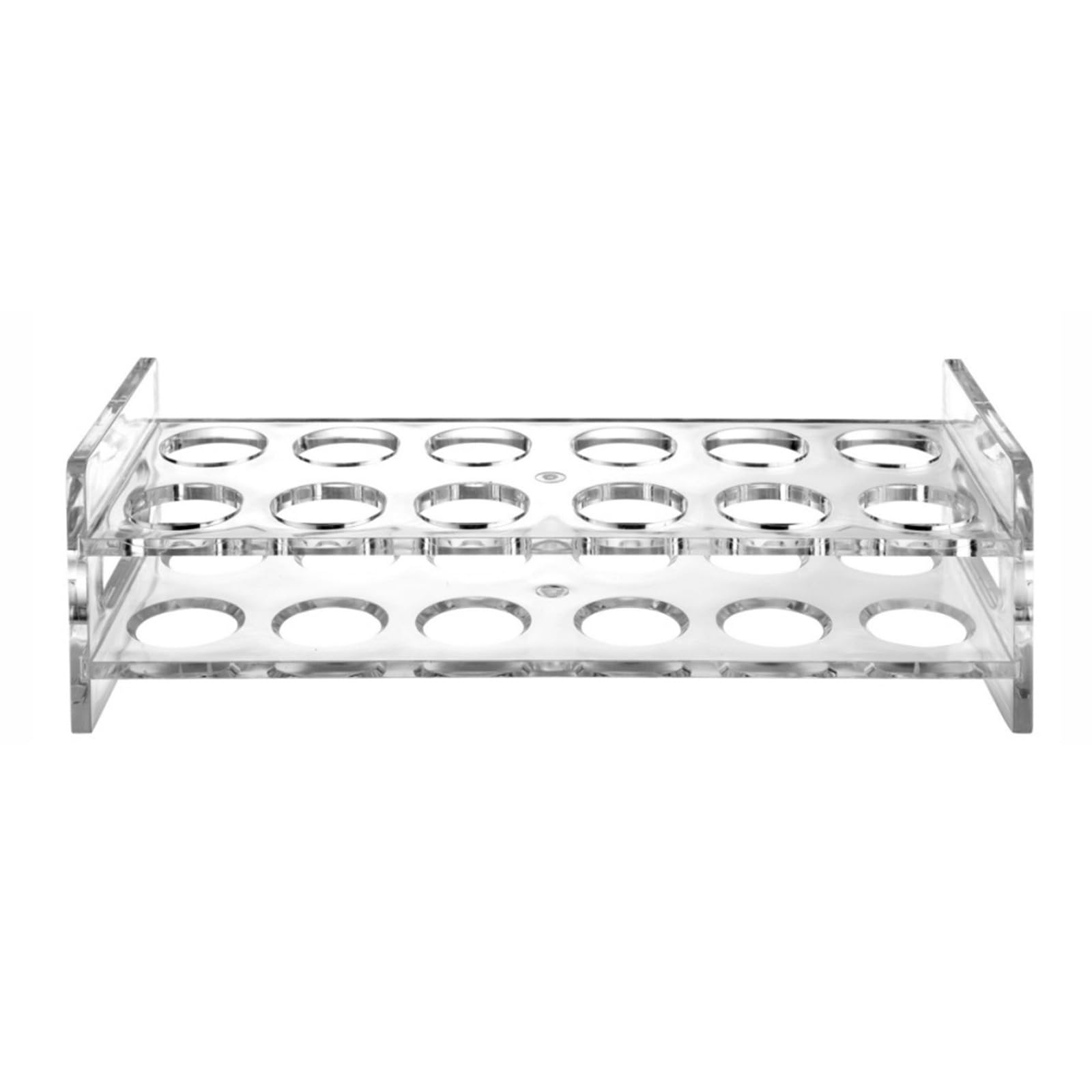 MALSSE Easy-Clean Modern Wine Holder Sturdy Vertical Design, Space-Efficient AS/PMMA Home Accessory Clear AS PMMA Storage Rack Compact Party Drinkware Holder