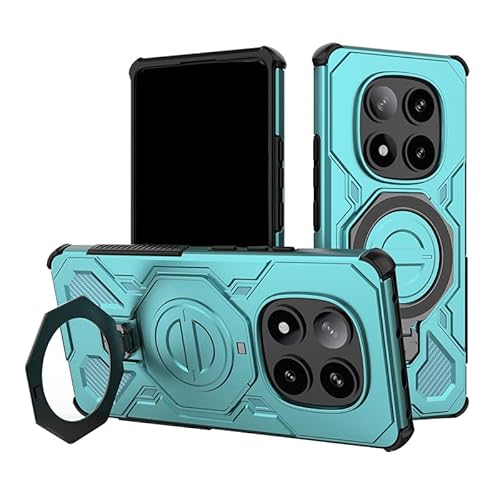 CYBERGARAGE�EFor Redmi Note 15 �P�[�X Pro 5G �J�o�[ �ϏՌ� ��̌^�����O�t�� �X�^���h�@�\ 2�d�\�� �p �ی� For ���� �V���I�~ ���b�h�~�[ �m�[�g15/�m�[�g15 �v��(�O���[��)