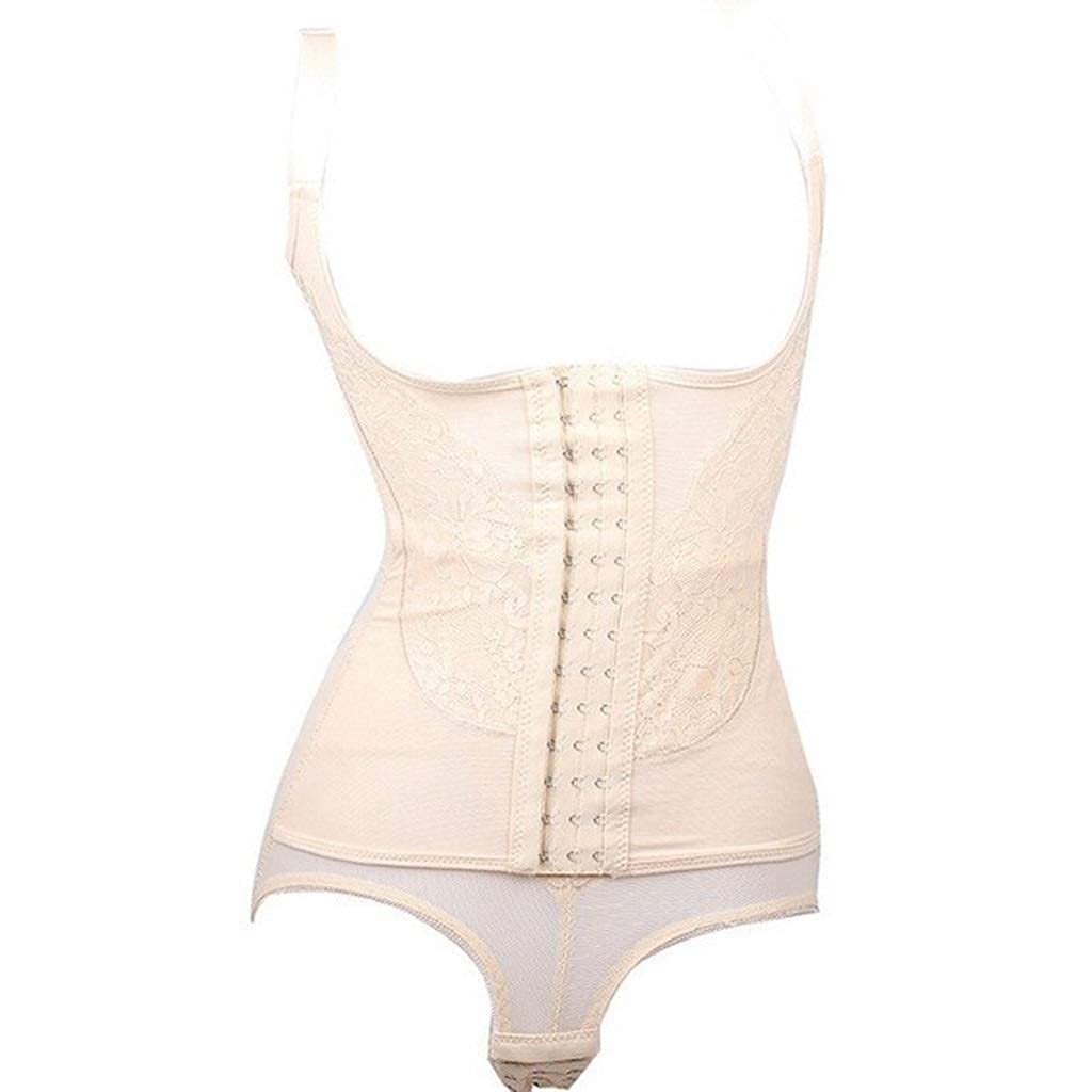 Generic QTANZIQI 4XL Kobiety Magnetyczna kontrola Body Shapewear Wyszczuplający pas wyszczuplający w talii Gorset Butt Lift Korekcyjne podparcie pleców (kolor: beżowy, rozmiar: 3XL)