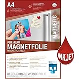 SKULLPAPER® Premium DIY Magnetfolie weiß bedruckbar bemalbar - für Inkjet Tintenstrahldrucker (A4-10 Blatt)