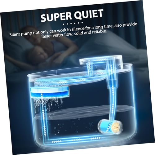 Fuente automática de agua para mascotas con doble filtración miniatura 7