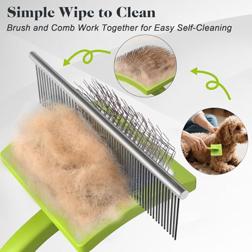 Brosse de toilettage pour chiens labradoodles dorés enlever nœuds