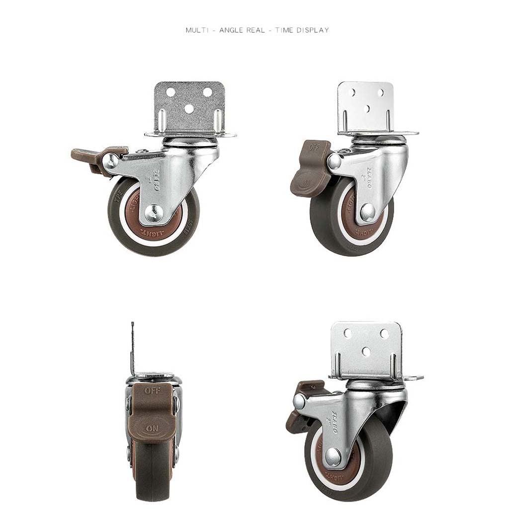 キャスターステンレススチール、格納式キャスターヘビー、スイベル2インチキャスター、360度回転キャスター、産業機器、作業台、トロリー