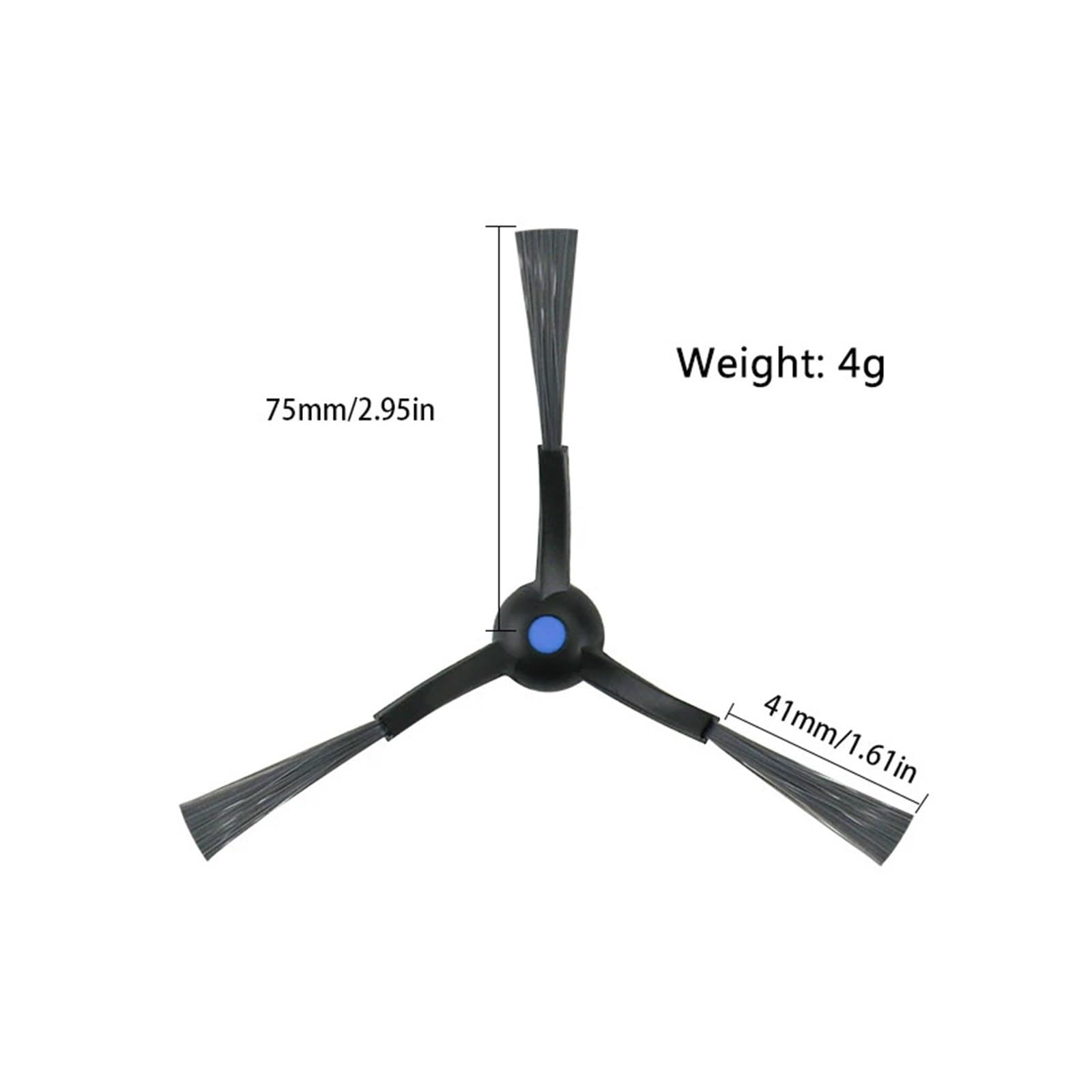 Paño for fregar suelos, Compatible con Ecovacs, Mini | Bolsa for polvo del cepillo lateral principal(SET18)