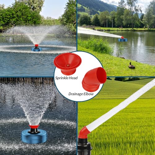 Pond Fountain Aerator, 1HP 110V 15000 GPH Stainless Steel, Blue by CYOVENY - Image 8