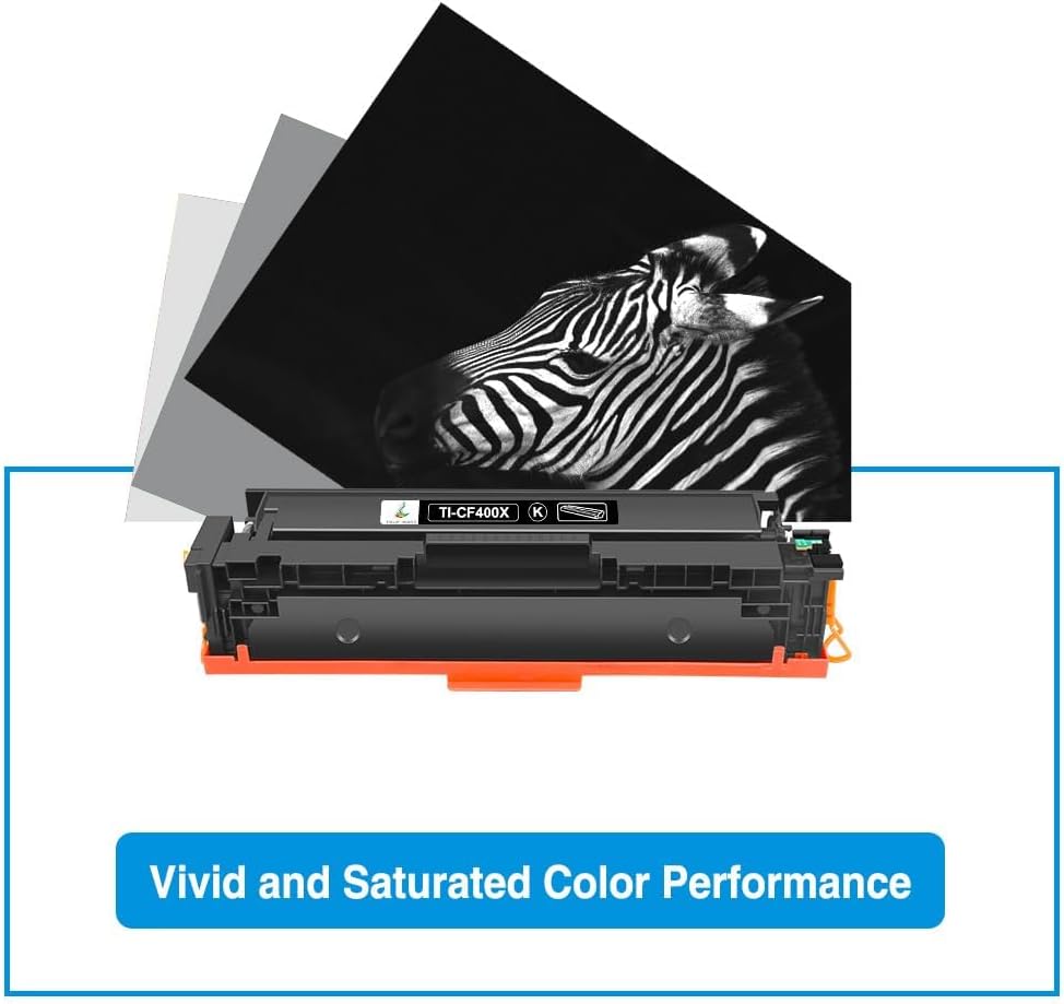 TRUE IMAGE Compatible Toner Cartridge Replacement for HP 201A CF400A 201X CF400X Color Laserjet Pro MFP M277dw M252dw M252n M277c6 M277 M252 Printer Ink (Black, 1-Pack)