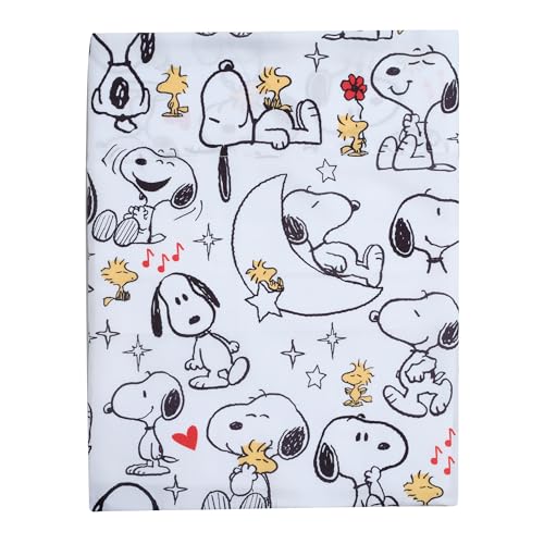 Image of Bedtime Originals Snoopy Love 4-Piece Toddler Bedding Set - Gray /Red /White