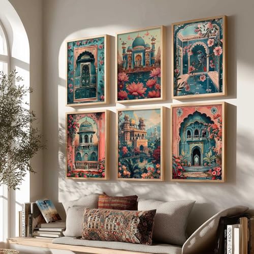 Image of kotart Pichwai Theme Digital Painting for Wall Decoration - Wall Art Prints for Living Room Bedroom Office, living room Decor, wall hanging frames (10X13 INCH, E)