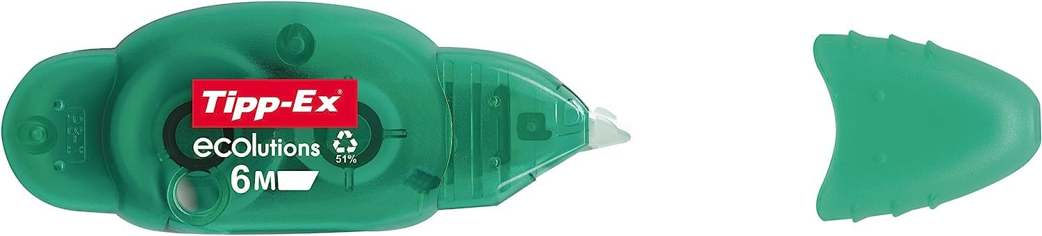 Fiinix 10 x Tipp-Ex Eco Micro Tape Correction Tape | Makes Precise Corrections & Dries Instantly for Instant Re-Writing - No Waiting, No Mess | For Home, School & Office | Tape Roll Size 6m x 5mm