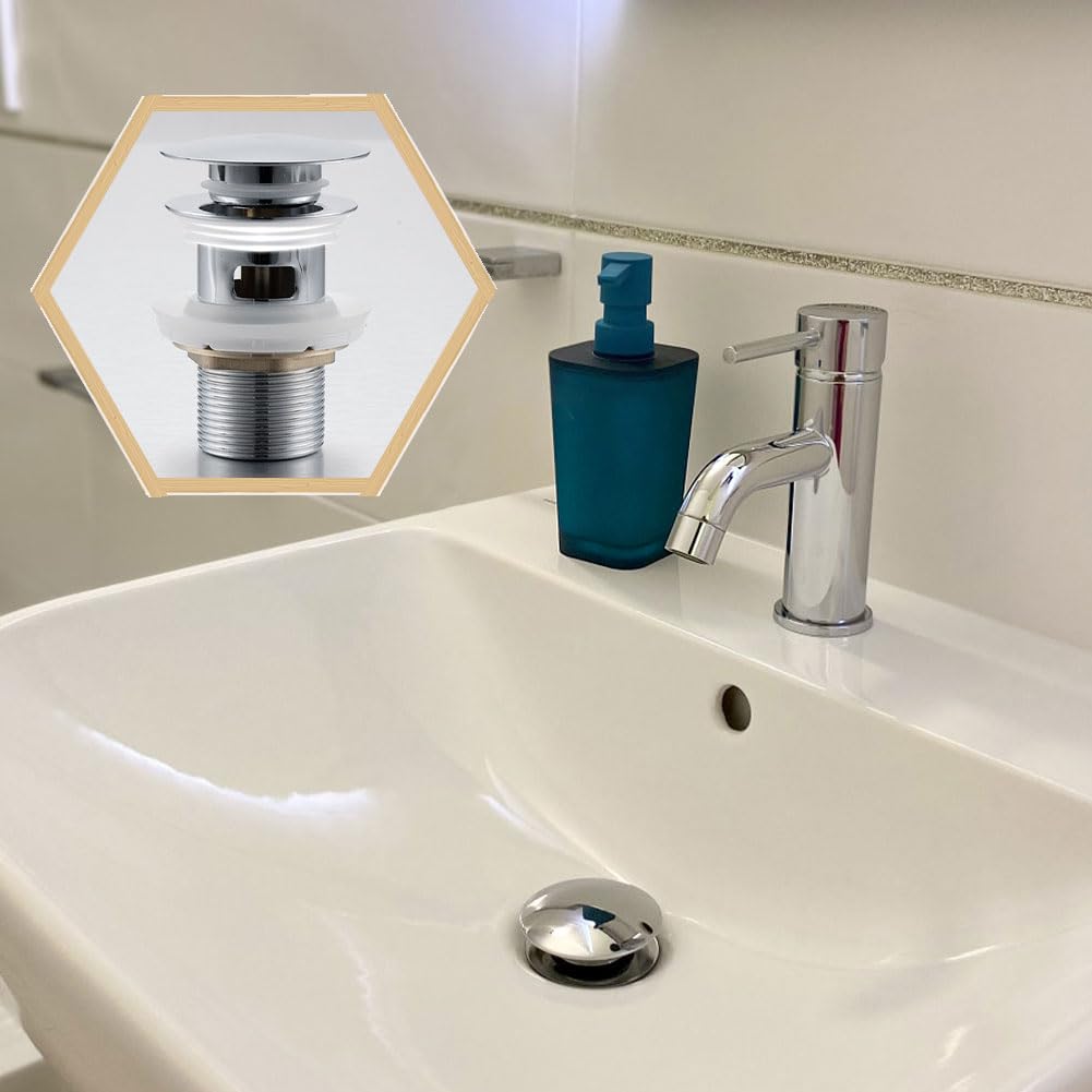 Rubinetto Lavandino Bagno Sifone Lavandino Con Troppopieno E Scarico Flessibile Nero Per - Foto 2