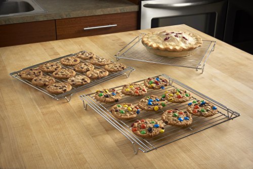 image for Nifty Solutions Betty Crocker Expandable Cooling Rack, Chrome, 14-Inch