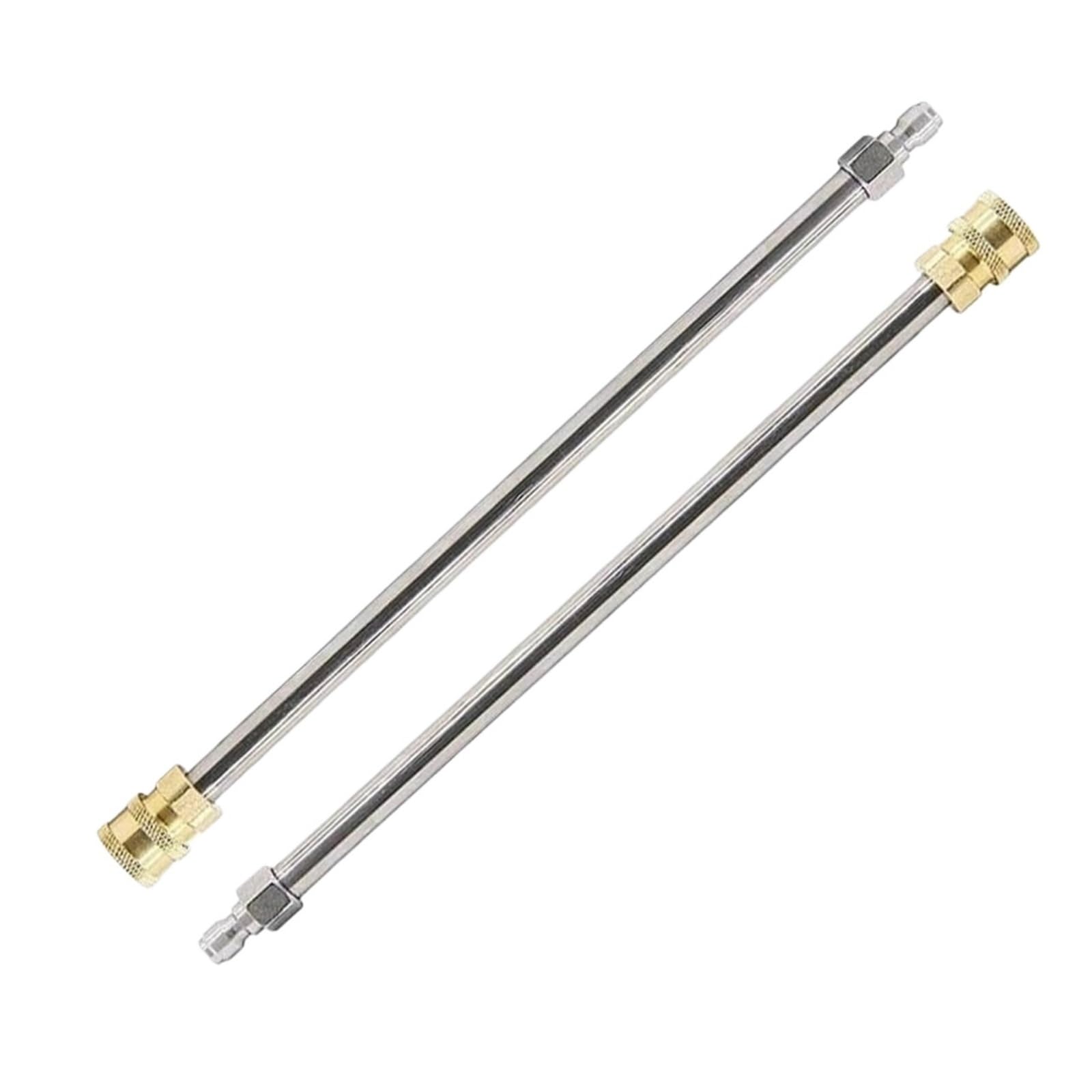 Varilla de Extensión para Hidrolimpiadora Extensión de Acero Inoxidable for hidrolavadora con conexión rápida (1/4 Pulgada) - Alta Resistencia(Color 1)