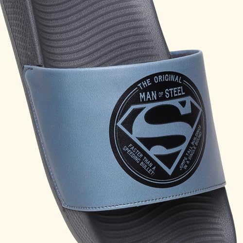 Image of YOHO Sliders for Men | Comfortable and Lightweight Slides | WB Cartoon & Comic Characters: Batman,Superman,Tom & Jerry,Rick & Morty,Big Bang Theory, Friends and Scooby Doo for Boys