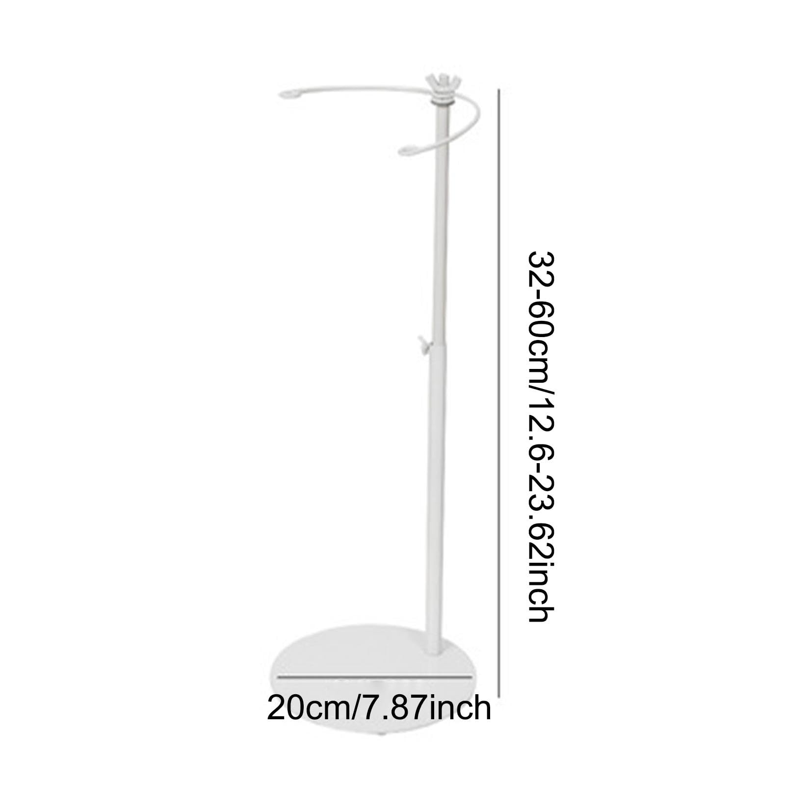 Bouquet Display Ständer Blumenregal Eisen Robuste Fixierung Einstellbare Größe Desktop Halter Wiederverwendbarkeit für Restaurant Wohnzimmer Hochzeit, 32cm bis 60cm, Weiß