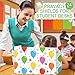 Harloon 24 Pcs Privacy Boards for Student Desk Dividers for Students Cardboard Privacy Folders Classroom Study Carrel Dividers Bulk Folder for Test Reduces Distraction(Stationery)
