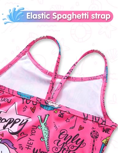 Image of Girls Swimsuit One Piece Ruffles Bathing Suit Kids' Swimwear Quick Dry Summer Beach for 2-14Y