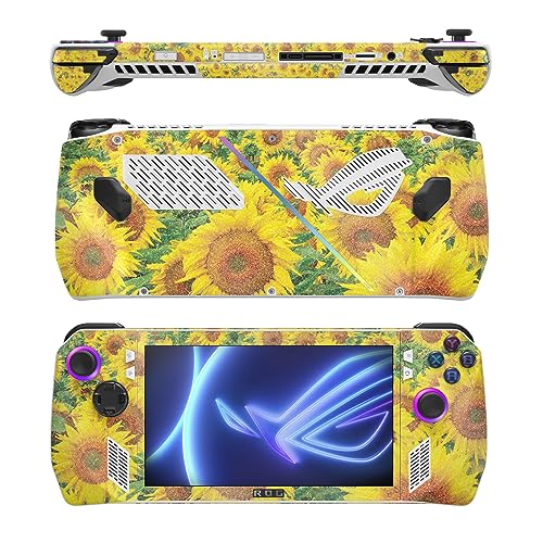 Image of MightySkins Glossy Glitter Skin Compatible with Asus ROG Ally - Sunflower Field | Protective, Durable High-Gloss Glitter Finish | Easy to Apply