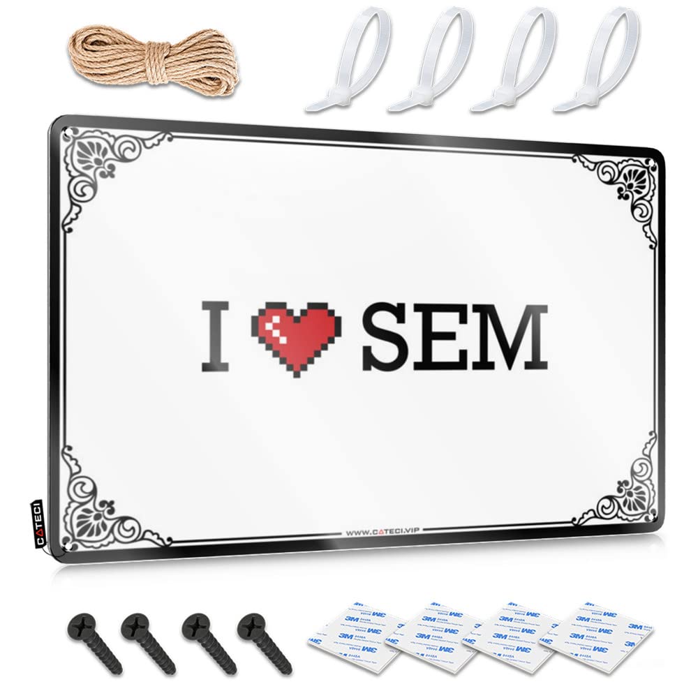 Fzfn Colour Amazing Poster, Front Door Decorations Ideas I Love Sem | Farmhouse Dorm Decor(30X40cm)