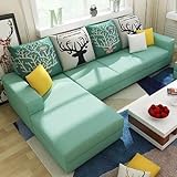 ZZDXW Sofa Überzug Sofabezug L U Form Grau Braun Rechts Links Couchbezug Sofahusse L-förmiges Sofa Couch Hussen 1 2 3 4 Sitzer Ecksofa Stretch Eckcouch L-vormig Bezug L-Förmige Sofabezüge
