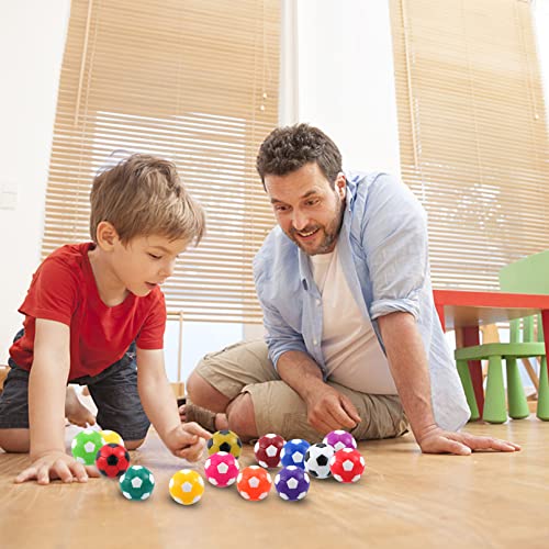 Erinnmy 14 Pcs Foosball Balls,Tabletop Soccer Balls,Table Football Soccer Replacement Balls,Multicolor Official Tabletop Game Balls,Foosball Table Balls,1.42 Inch Mini Soccer Ball Foosebsllball Balls #TOP5