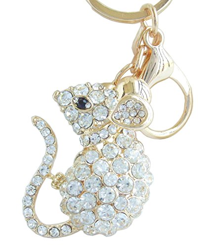 Porte-clés rat et souris transparent 5 cm K3276 accessoire de mode