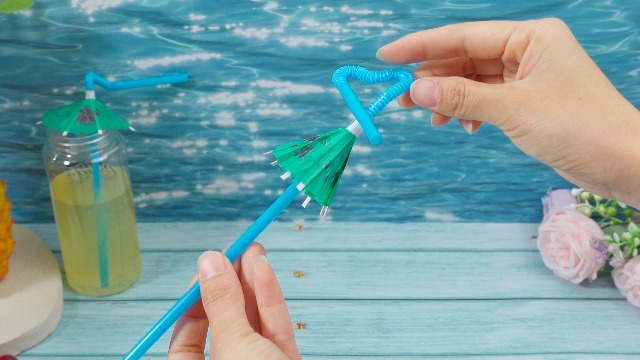 Pitillos flexibles con sombrillitas 100 piezas multicolor miniatura 7