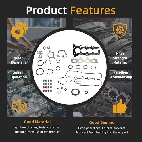 Image of Head Gasket Set with Bolts, for Hyundai Accent /Veloster 2012-2019