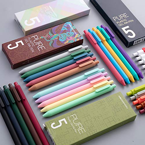 4 Packs KACO Bolígrafo de Gel Retráctil 20 Colores Extra Fino 0.5mm miniatura 5
