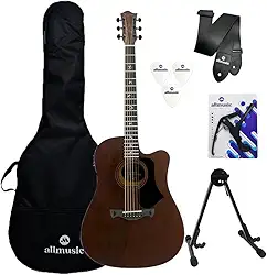 Kit Violão Folk Tagima Jr Afram Dark Mahogany Capa+Acessório