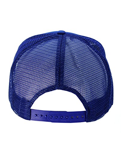 Image of NYFASHION101 Plain Mesh Trucker Hat - Breathable 6-Panel Daily Snapback Cap, Customizable Ideal for DIY Embroidery & Patches