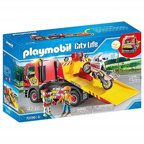 PLAYMOBIL City Life 70199 Grúa Remolque, A partir de 4 años
