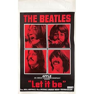 Générique LET IT BE Affiche de film – 35×55 cm. – 1970 – The Beatles, Paul McCartney, John Lennon - Les Beatles, Paul McCartney, John Lennon, RIngo Starr, George Harrison