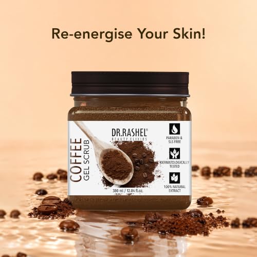 DR.RASHEL Store DR.RASHEL Beauty Elixirs Coffee Gel Scrub For 380 ml - Image 4