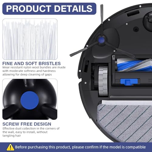 Image of Replenishment Kit | Compatible with Ecovacs Deebot N30, N30 Plus White | 1 Main Roller Brush, 2 Side Brushes, 2 Filters and 2 Mops 1 Cleaning Tool (ED N30 PlusWH FULLKIT)