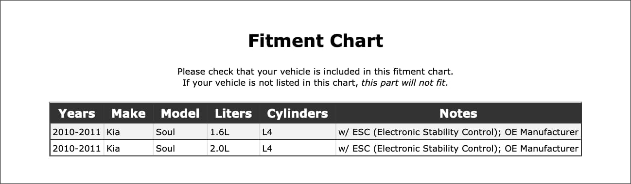 Brake Master Cylinder Compatible With Kia Soul 2011 2010 P-3143683