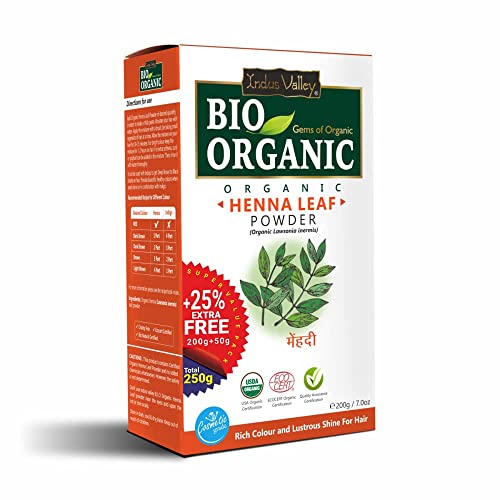 Polvo de hoja de henna roja orgánica 100% natural 200g+50g miniatura 1