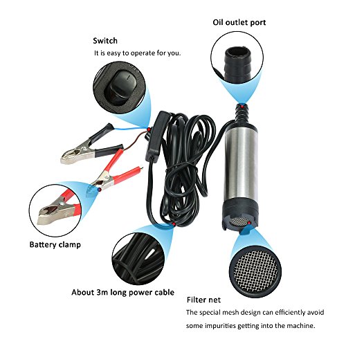 mewmewcat Óleo Líquido Diesel Combustível Água Bomba 12V Bomba de Transferência Água Óleo Fluido Rea
