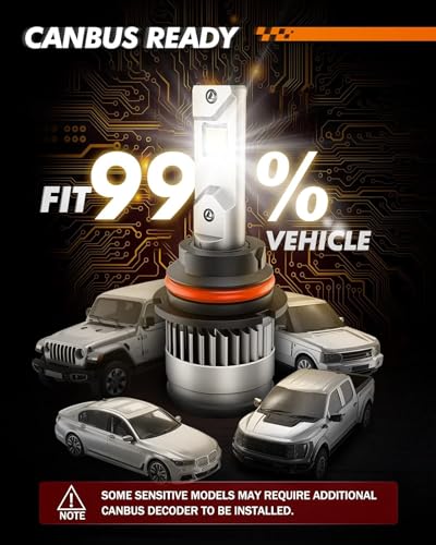 Image of SEALIGHT 9007 /HB5 Fog Bulbs,48,000LM Super Brightness, 9007 Fog Lights with Adjustable Lock Ring, 9007 Powersports Bulbs with Cooling Fan, Pack of 2