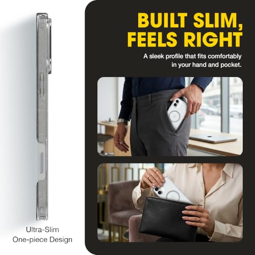 Image of OtterBox iPhone 16 Plus - Symmetry Series Slim MagSafe Case - Stardust | 3X Military Drop Protection - Slim - Shockproof - Pocket-Friendly - Raised Edges - Anchor Points - Non-Retail Packaging
