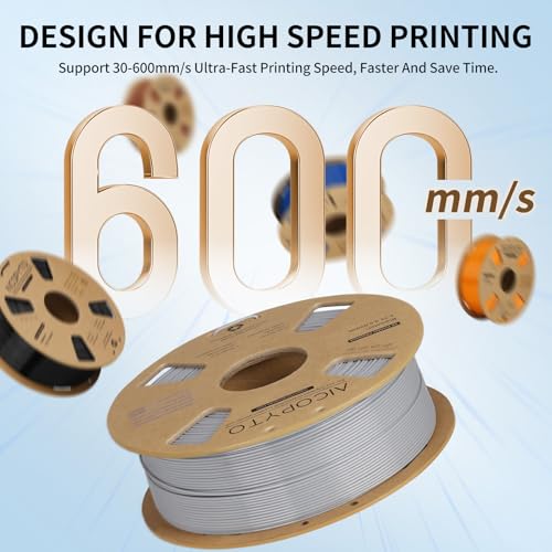 Image of PETG Filament 1.75mm Bundle 4KG, High Speed 30-600mm /s 3D Printer Filament Rapid PETG Dimensional Accuracy + /- 0.02mm, 1kg Cardboard Spool(2.2lbs) Fits for Most FFF 3D Printers, Black+White
