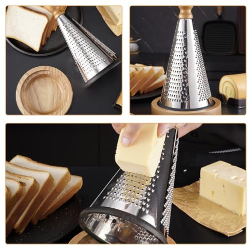 Rallador manual multipropósito con mango de madera miniatura 6