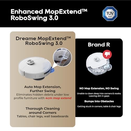 Image of Dreame L10s Ultra Gen 2 Robot Vacuum with Mop, 10000Pa Suction, LiDAR Obstacle Avoidance & MopExtend Technology, Auto Mop Washing&Drying, Self-Emptying&Refilling, 10.5mm Mop Lifting