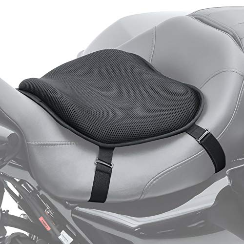 Gel Sitzkissen L Kompatibel mit Ducati Multistrada 950 / S schwarz