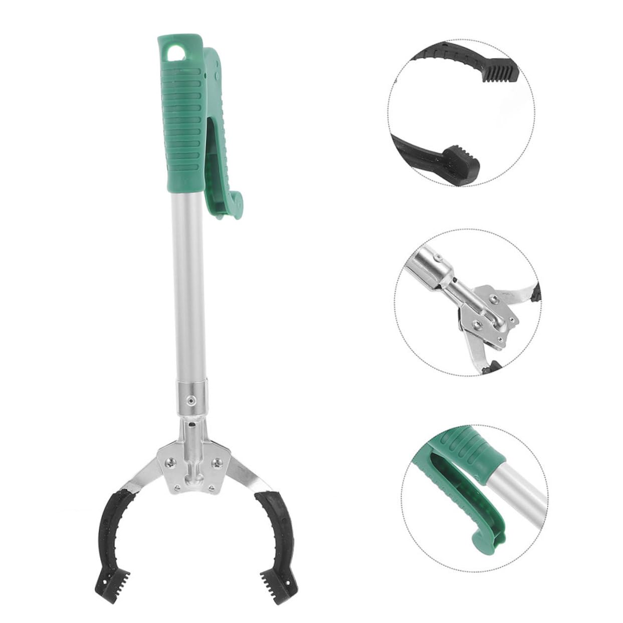 KOMBIUDA Müllgreifer zum Greifen und Aufheben aus Kunststoff 2 Stück-pack mit Ergonomischem Griff und Kurzem Greifwerkzeug Leicht und Handlich für Büros und Reinigung