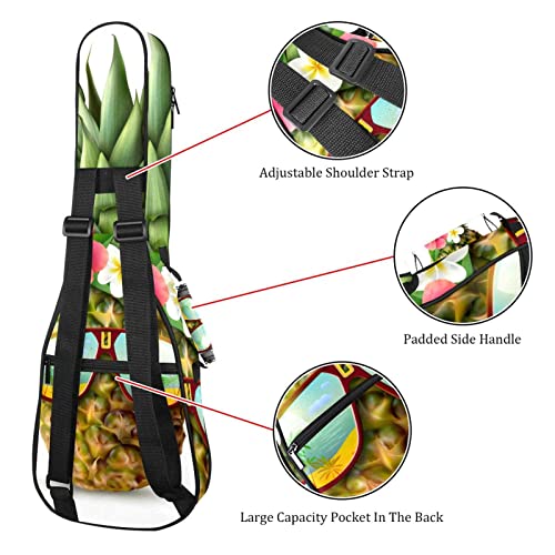 Sac Ukulélé Ananas Étui Pour Ukulélé 23 Pouces 10Mm Rembourré Pour Tenor Soprano Concert Ukulélé - Les Beatles, Paul McCartney, John Lennon, RIngo Starr, George Harrison Sac Ukulélé Ananas Étui Pour Ukulélé 23 Pouces 10Mm Rembourré Pour Tenor Soprano Concert Ukulélé – Image 4
