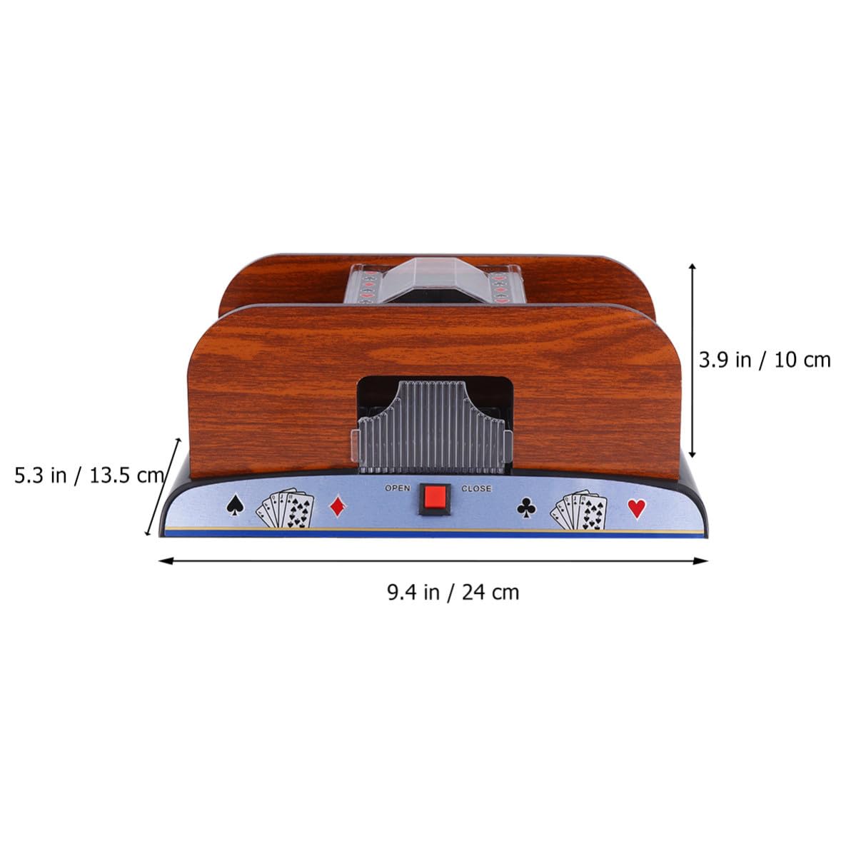 VILLCASE Mélangeur de Cartes Électrique Jeux Pile Poker et Bridge Machine Automatique Accessoire de Jeu de Société