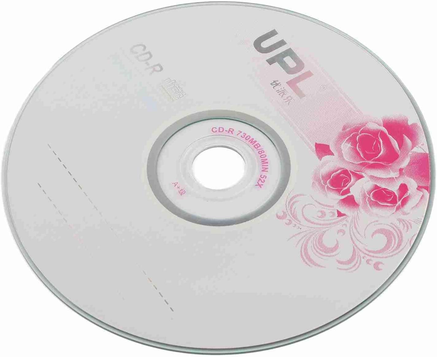 GOWENIC CD R 730MB CD Blanks, Ideal for Photo and Music Data Recording, 52x Speed Disc Blank CDs, Compatible with Most CD R Drives (50PCS)