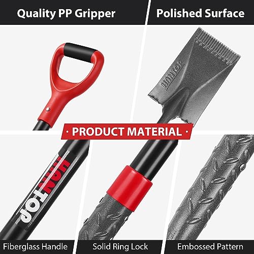 Hantop Spade Shovel Garden Flat Shovel Square Point Shovel Trenching Shovel For Digging Gardening Planting Edging thumb #3