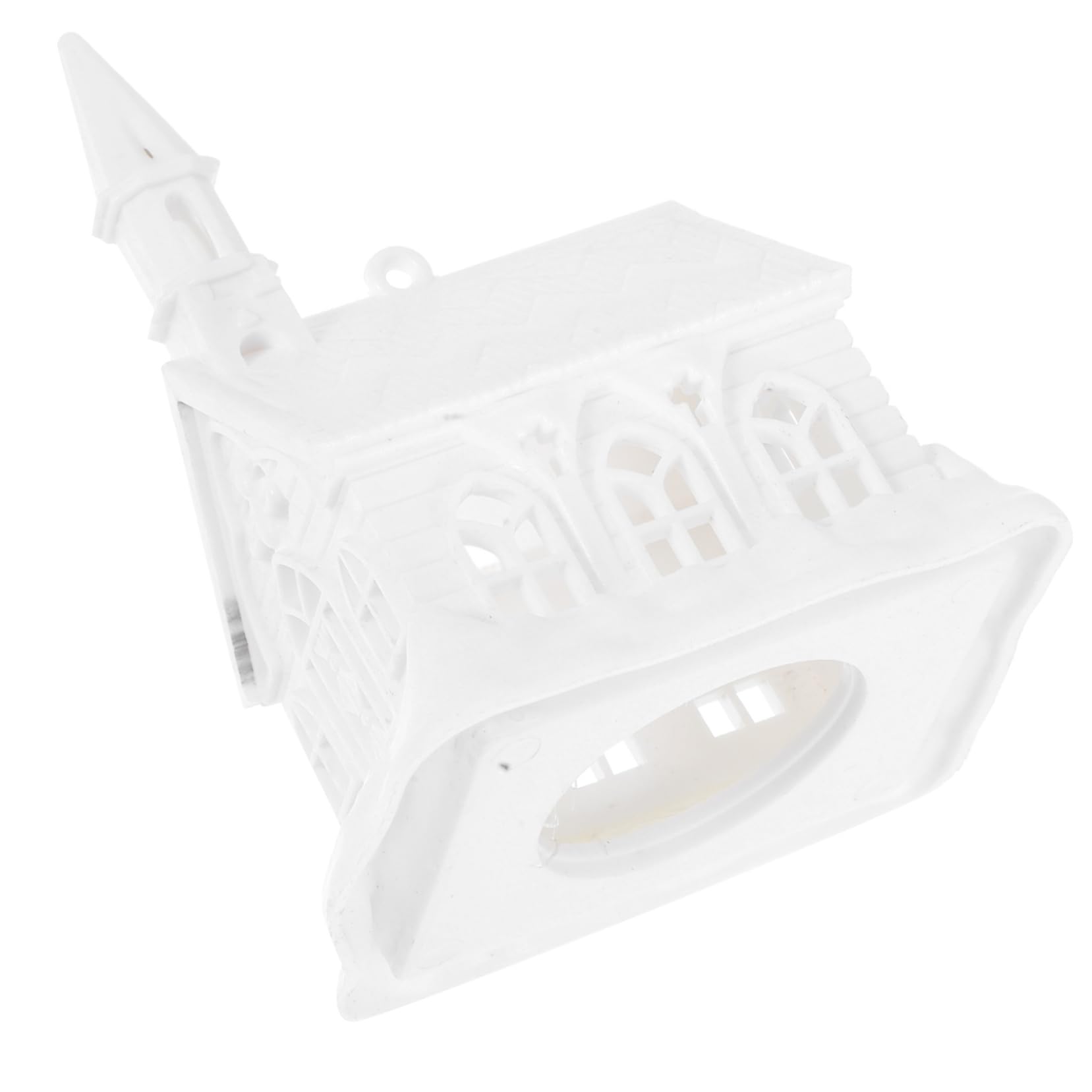 CORHAD Mini Christmas Village Houses Winter Miniature Figurines Artificial Fake Winter Decor Small Christmas House