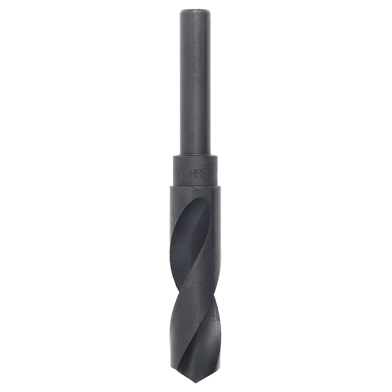 Telituny HSS Twist Drill Bit 21 mm, 9341 Steel Metal Drill Bit with 1/2 Inch Shank, 135° Tip Angle & 38° Spiral Angle